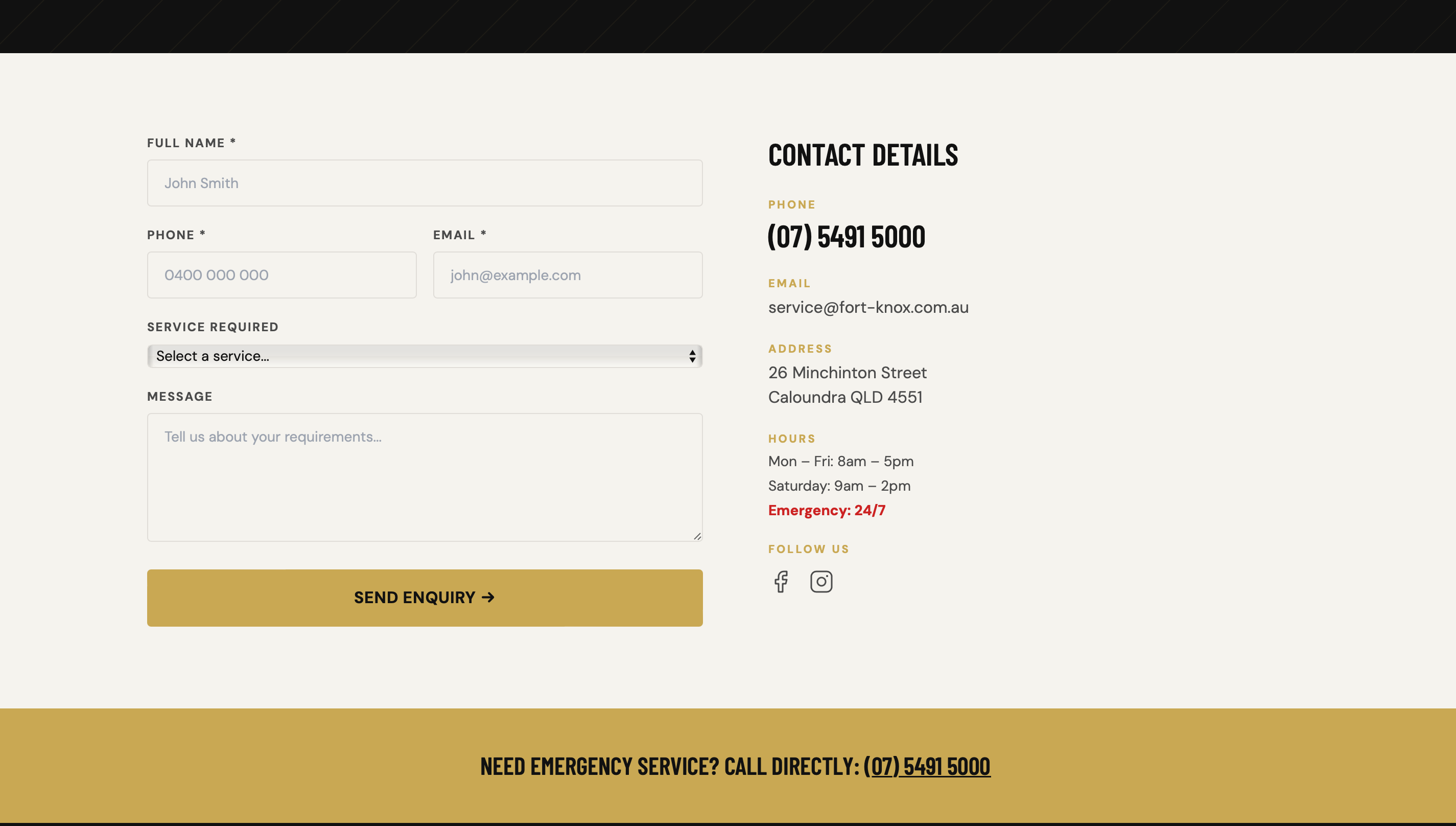FKL — Contact page